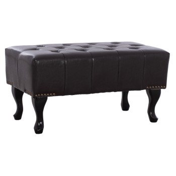 Piano Stool T.Chesterfield EMMA FK226.01 PU dark brown 80x44x39Hcm