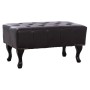 Piano Stool T.Chesterfield EMMA FK226.01 PU dark brown 80x44x39Hcm