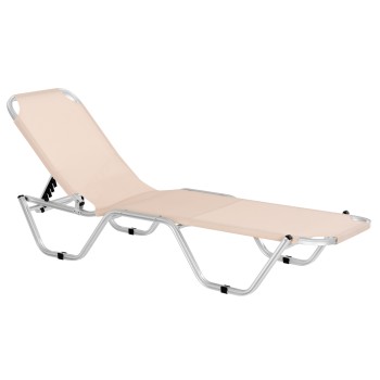 Professional Sunbed Aluminum FK5071.60 cream color 60x195x30 cm