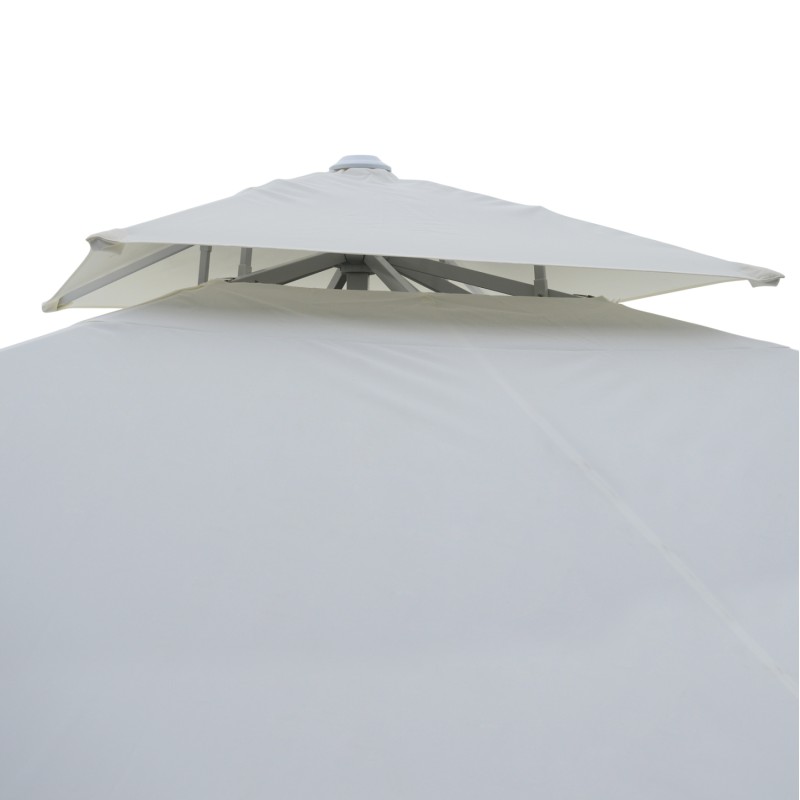 PROFESSIONAL ALUMINUM UMBRELLA FK6002 WHITE-ENHANCED VENTILATION-TELESCOPIC-4Χ4x2,95FK PROFESSIONAL ALUMINUM UMBRELLA FK6002 WHITE-ENHANCED VENTILATION-TELESCOPIC-4Χ4x2,95FK