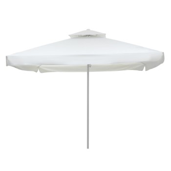 PROFESSIONAL ALUMINUM UMBRELLA FK6002 WHITE-ENHANCED VENTILATION-TELESCOPIC-4Χ4x2,95FK