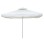 PROFESSIONAL ALUMINUM UMBRELLA FK6002 WHITE-ENHANCED VENTILATION-TELESCOPIC-4Χ4x2,95FK