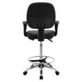 OFFICE CHAIR VEGAR FK1042.01 WITH PERIMETER FOOTREST-HIGH SEAT-BLACK 56,5x60x136Hcm. OFFICE CHAIR VEGAR FK1042.01 WITH PERIMETER FOOTREST-HIGH SEAT-BLACK 56,5x60x136Hcm.