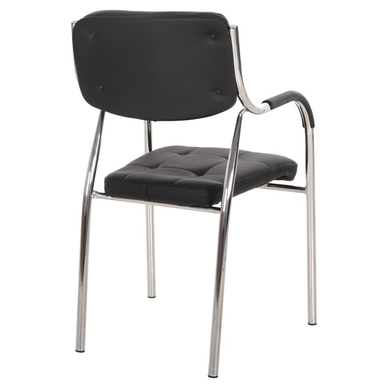Conference office chair OBERON FK1018.01 Black PU 51x52x86Ηcm Conference office chair OBERON FK1018.01 Black PU 51x52x86Ηcm