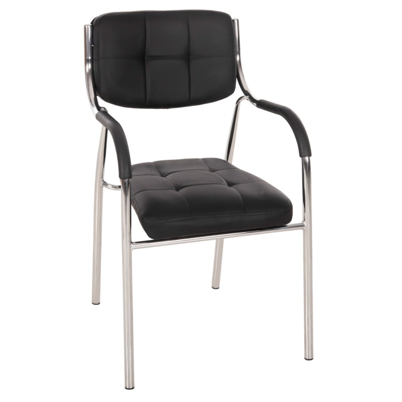 Conference office chair OBERON FK1018.01 Black PU 51x52x86Ηcm Conference office chair OBERON FK1018.01 Black PU 51x52x86Ηcm