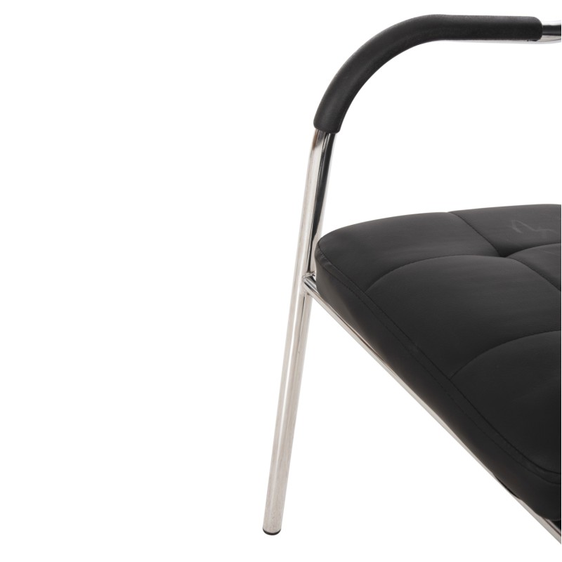 Conference office chair OBERON FK1018.01 Black PU 51x52x86Ηcm Conference office chair OBERON FK1018.01 Black PU 51x52x86Ηcm