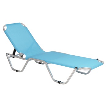 Professional Sunbed Aluminum FK5071.08 Light Blue 60x195x30 cm