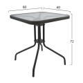 Table Figo metallic Grey 60x60x72 cm FK5035.01