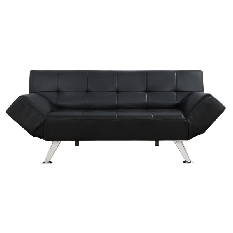 Sofa/Bed FK3001.02 Thom with folding arms Black PU 189x93x82 cm Sofa/Bed FK3001.02 Thom with folding arms Black PU 189x93x82 cm