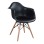 Armchair with wooden legs and black seat Mirto FK005.02 64x60x81 cm