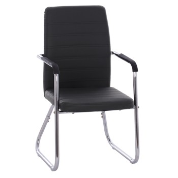 Conference chair FK1021.01 With arms and black PU 54x60x94 cm