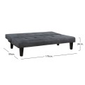Sofa/Bed FK3000.02 Grey Fabric 180x82.5x78Υ εκ. Sofa/Bed FK3000.02 Grey Fabric 180x82.5x78Υ εκ.