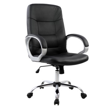 Manager's office chair FK1024.01 with chromed base 64x55x120 cm.