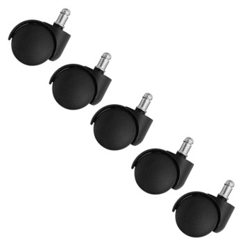 Spare caster wheels for office chair, black, set 5pieces Spare caster wheels for office chair, black, set 5pieces