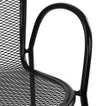 Armchair metallic FK5029.01 Vera in black color 56x62,5x90 cm Armchair metallic FK5029.01 Vera in black color 56x62,5x90 cm