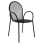 Armchair metallic FK5029.01 Vera in black color 56x62,5x90 cm