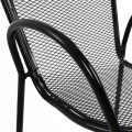Armchair metallic FK5029.01 Vera in black color 56x62,5x90 cm Armchair metallic FK5029.01 Vera in black color 56x62,5x90 cm