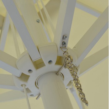 Professional umbrella REGGIE Alu D2.20x2.50m Cream color FK6012 Professional umbrella REGGIE Alu D2.20x2.50m Cream color FK6012