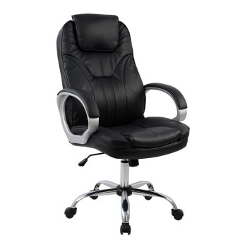 Manager's office chair FK1025.01 with chromed base 65x71x106,5 cm.