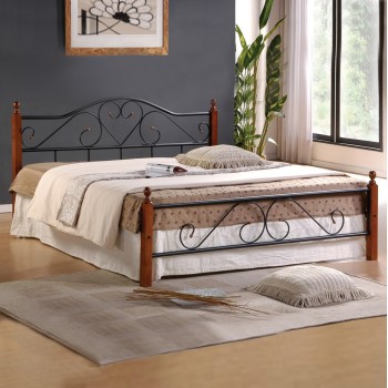 Bed Metallic-Wooden Candy FK305 150x200cm Bed Metallic-Wooden Candy FK305 150x200cm