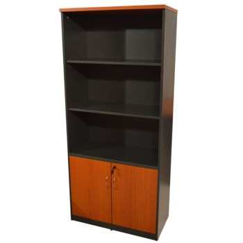 Professional office bookcase FK2014.03 cherry color with 2 doors 80Χ39Χ179cm Professional office bookcase FK2014.03 cherry color with 2 doors 80Χ39Χ179cm