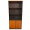 Professional office bookcase FK2014.03 cherry color with 2 doors 80Χ39Χ179cm