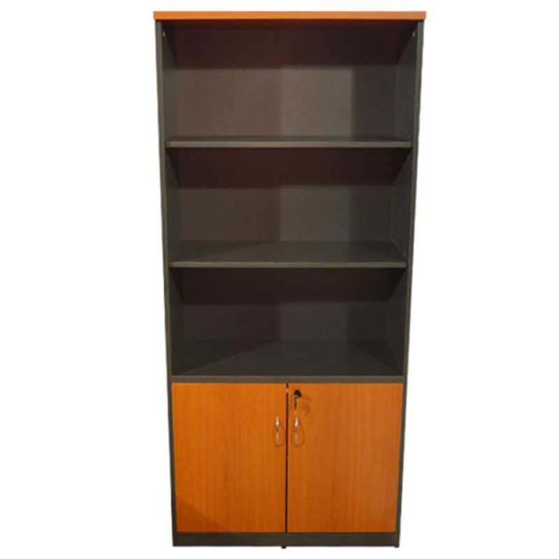 Professional office bookcase FK2014.03 cherry color with 2 doors 80Χ39Χ179cm Professional office bookcase FK2014.03 cherry color with 2 doors 80Χ39Χ179cm