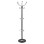 Hat/Coat Stand Metallic JUDE FK0040.01 rotating black with black marble base Φ37x170Η cm