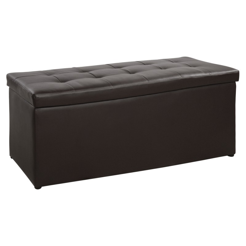 Stool 121x51x50cm with storage space Triscube PU Brown FK223.03 Stool 121x51x50cm with storage space Triscube PU Brown FK223.03