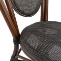Aluminum Chair Bamboo Look Brown with Textline 40,5x56,5x89,5 cm FK5026 Aluminum Chair Bamboo Look Brown with Textline 40,5x56,5x89,5 cm FK5026