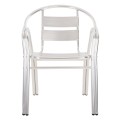ALUMINUM ARMCHAIR MORIS FK5018 DOUBLE FRAME IN SILVER (METALLIC) COLOR 58x62x75Hcm. ALUMINUM ARMCHAIR MORIS FK5018 DOUBLE FRAME IN SILVER (METALLIC) COLOR 58x62x75Hcm.