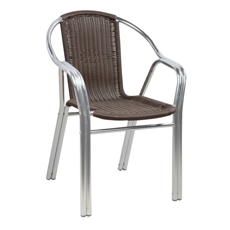 Armchair Noel FK5019 Aluminum Double Frame with rattan 56x60x75 cm Armchair Noel FK5019 Aluminum Double Frame with rattan 56x60x75 cm