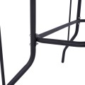OUTDOOR METALLIC TABLE ADAM FK5020.01 DARK GREY WITH SAFETY GLASS TOP 110Χ60Χ71Hcm.
