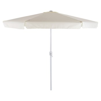 Umbrella D3,00x2,50Μ Aluminum beige color with side panel FK6003