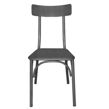 Metallic chair with sheet metal Carbon 499-H/B 38X48X86 cm Metallic chair with sheet metal Carbon 499-H/B 38X48X86 cm