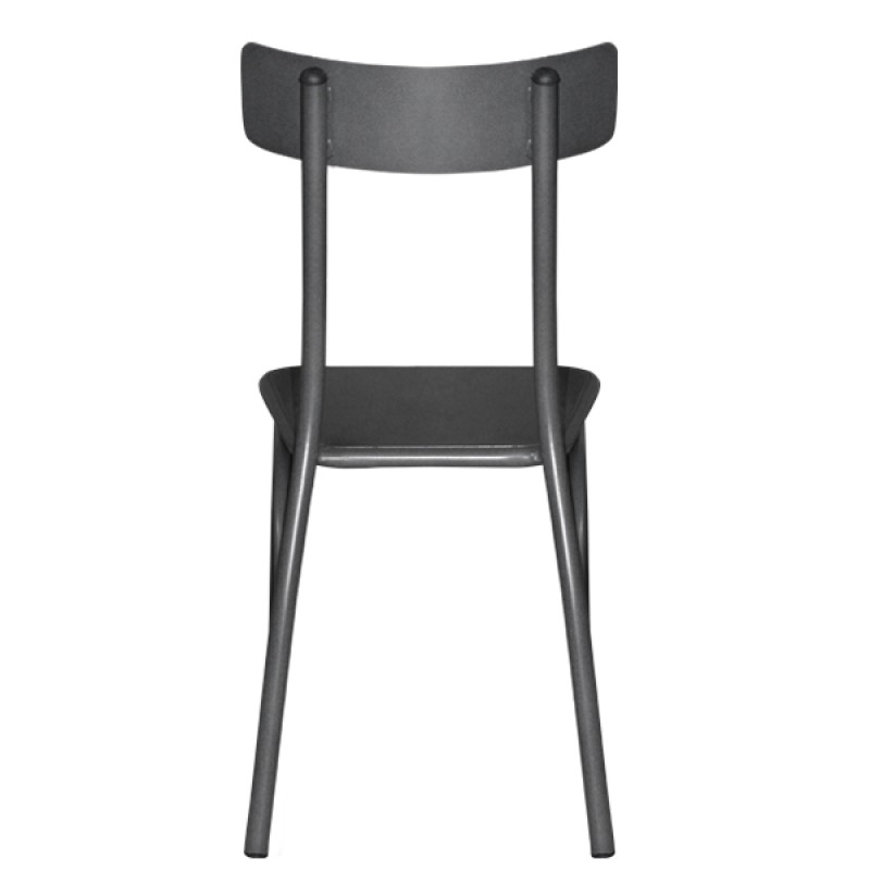 Metallic chair with sheet metal Carbon 499-H/B 38X48X86 cm Metallic chair with sheet metal Carbon 499-H/B 38X48X86 cm