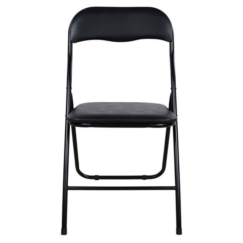 Chair Foldable PU Black FK0044 38x47x82H cm.