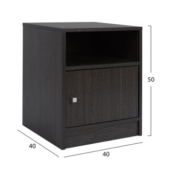 Bedside table Melamine FK2205.01 Zebrano 40x40x50