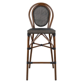 ALUMINUM STOOL AZARIA FK5059 BAMBOO LOOK IN BROWN WITH TEXTLINE 44x52x115Hcm. ALUMINUM STOOL AZARIA FK5059 BAMBOO LOOK IN BROWN WITH TEXTLINE 44x52x115Hcm.