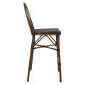 ALUMINUM STOOL AZARIA FK5059 BAMBOO LOOK IN BROWN WITH TEXTLINE 44x52x115Hcm. ALUMINUM STOOL AZARIA FK5059 BAMBOO LOOK IN BROWN WITH TEXTLINE 44x52x115Hcm.