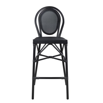 ALUMINUM STOOL FB95060 BAMBOO LOOK BLACK WITH TEXTILENE 44x52x115Hcm. ALUMINUM STOOL FB95060 BAMBOO LOOK BLACK WITH TEXTILENE 44x52x115Hcm.