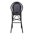 ALUMINUM STOOL FB95060 BAMBOO LOOK BLACK WITH TEXTILENE 44x52x115Hcm. ALUMINUM STOOL FB95060 BAMBOO LOOK BLACK WITH TEXTILENE 44x52x115Hcm.