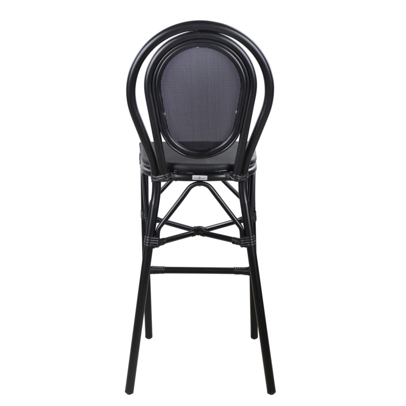 ALUMINUM STOOL FB95060 BAMBOO LOOK BLACK WITH TEXTILENE 44x52x115Hcm. ALUMINUM STOOL FB95060 BAMBOO LOOK BLACK WITH TEXTILENE 44x52x115Hcm.
