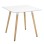 Kitchen Table Minimal FK0057.01, White MDF, legs BEECH