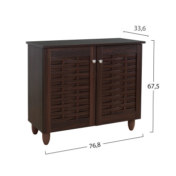 Shoe Cabinet Wooden FK2208.01 Wenge 77x34x67.5Hcm.