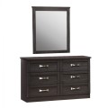 Bedroom Toilet with 6 drawers Zebrano 120x40x76 cm. & Mirror 72x90 FK10171.01 Bedroom Toilet with 6 drawers Zebrano 120x40x76 cm. & Mirror 72x90 FK10171.01
