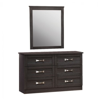 Bedroom Toilet with 6 drawers Zebrano 120x40x76 cm. & Mirror 72x90 FK10171.01 Bedroom Toilet with 6 drawers Zebrano 120x40x76 cm. & Mirror 72x90 FK10171.01