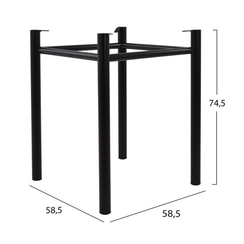 Base 4 legs for surface 70x70 H/B 652-070 Base 4 legs for surface 70x70 H/B 652-070