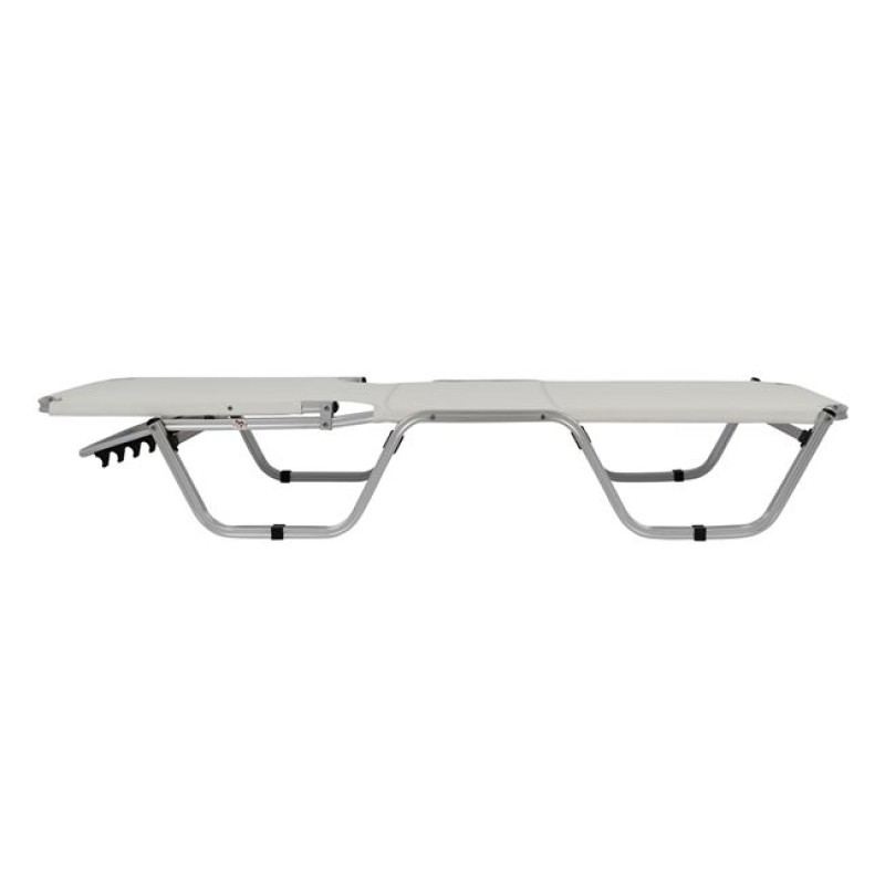 Professional Sunbed Aluminum FK5071.03 White 195x53-60x30 cm Professional Sunbed Aluminum FK5071.03 White 195x53-60x30 cm