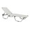 Professional Sunbed Aluminum FK5071.03 White 195x53-60x30 cm